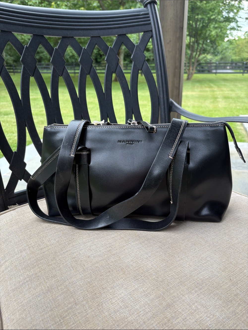 Italian leather shoulder bag